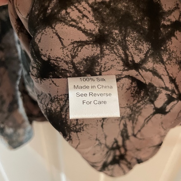 Parker New York tie dye silk sequin dress large - Picture 5 of 6